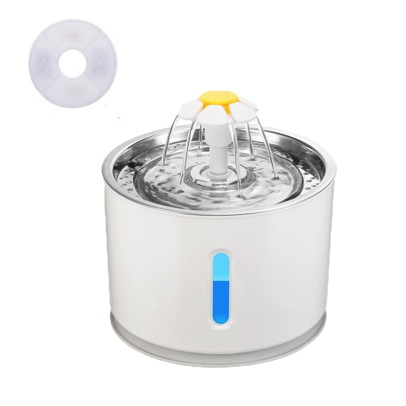 Water Fountain with LED lighting 5 pack filters 2.4L