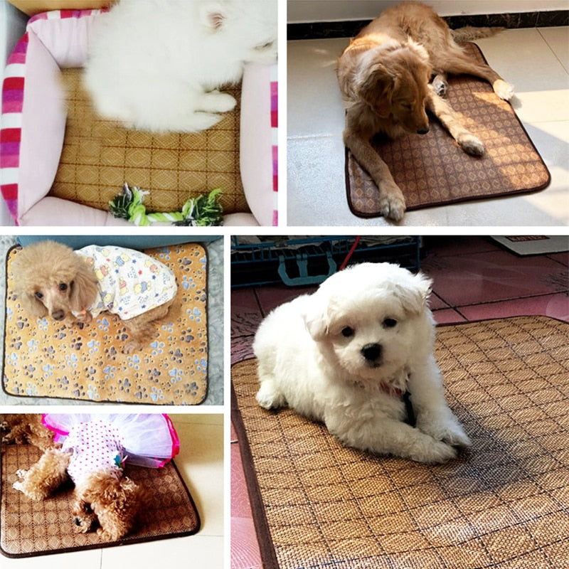 Dog cooling mat summer pad pet mat bed for Dogs/Cats