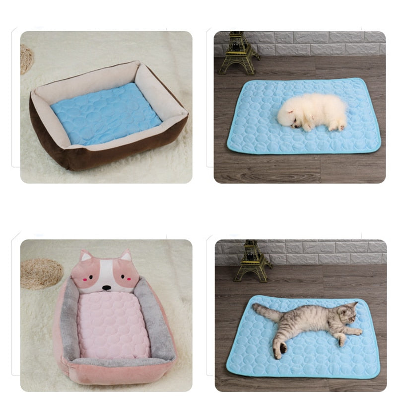 Dog cooling mat summer pad pet mat bed for Dogs/Cats