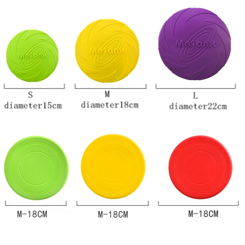 Pet Dog Flying Disk Toy Silicone