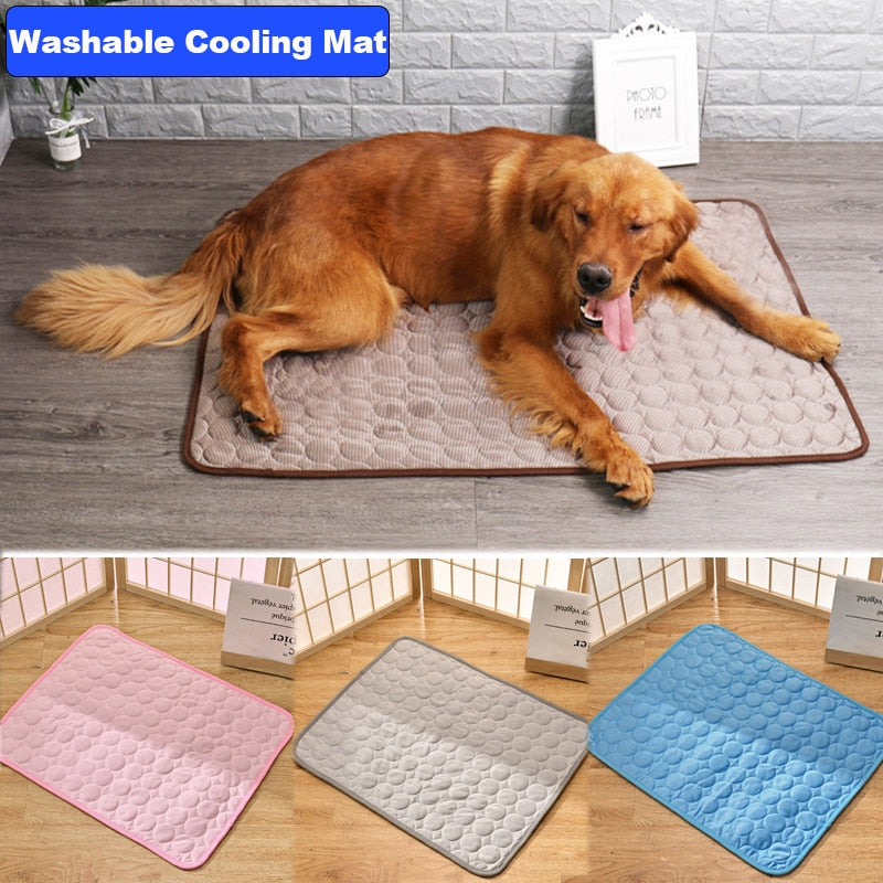 Dog cooling mat summer pad pet mat bed for Dogs/Cats