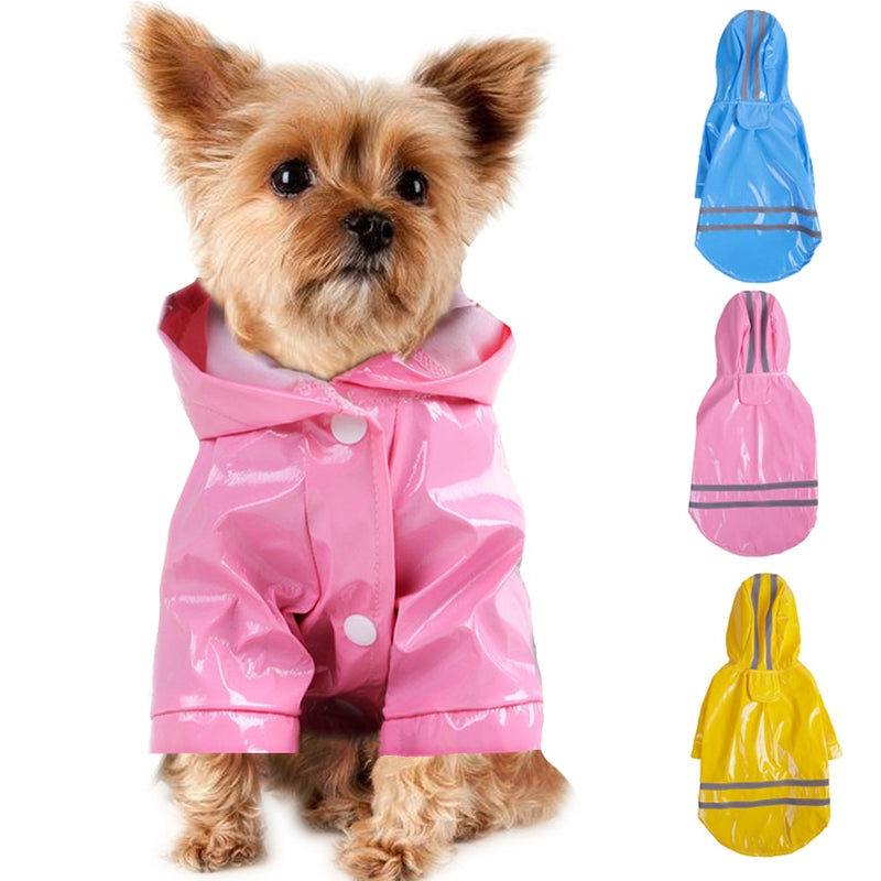 Summer Outdoor Puppy Pet Rain Coat S-XL