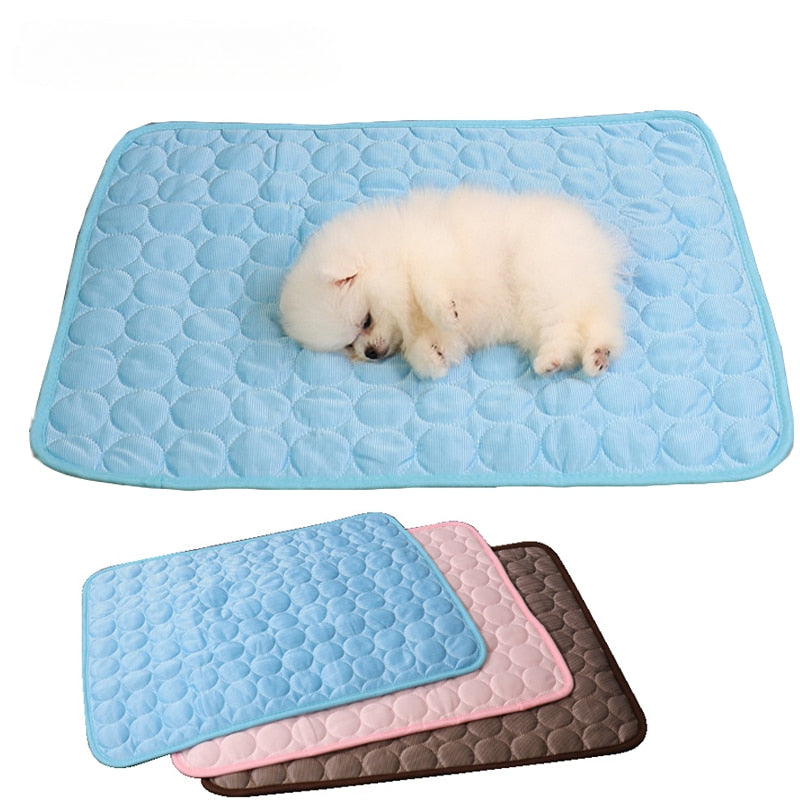 Dog cooling mat summer pad pet mat bed for Dogs/Cats