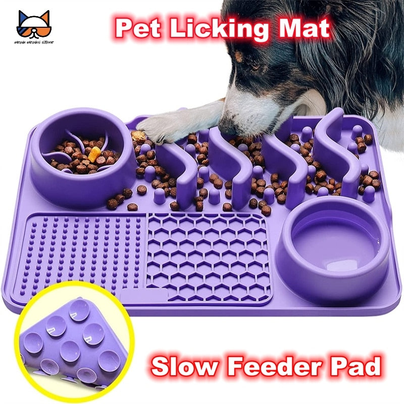 Slow Feeder Upgraded 3 in 1 Dog Bowls Dog Licking